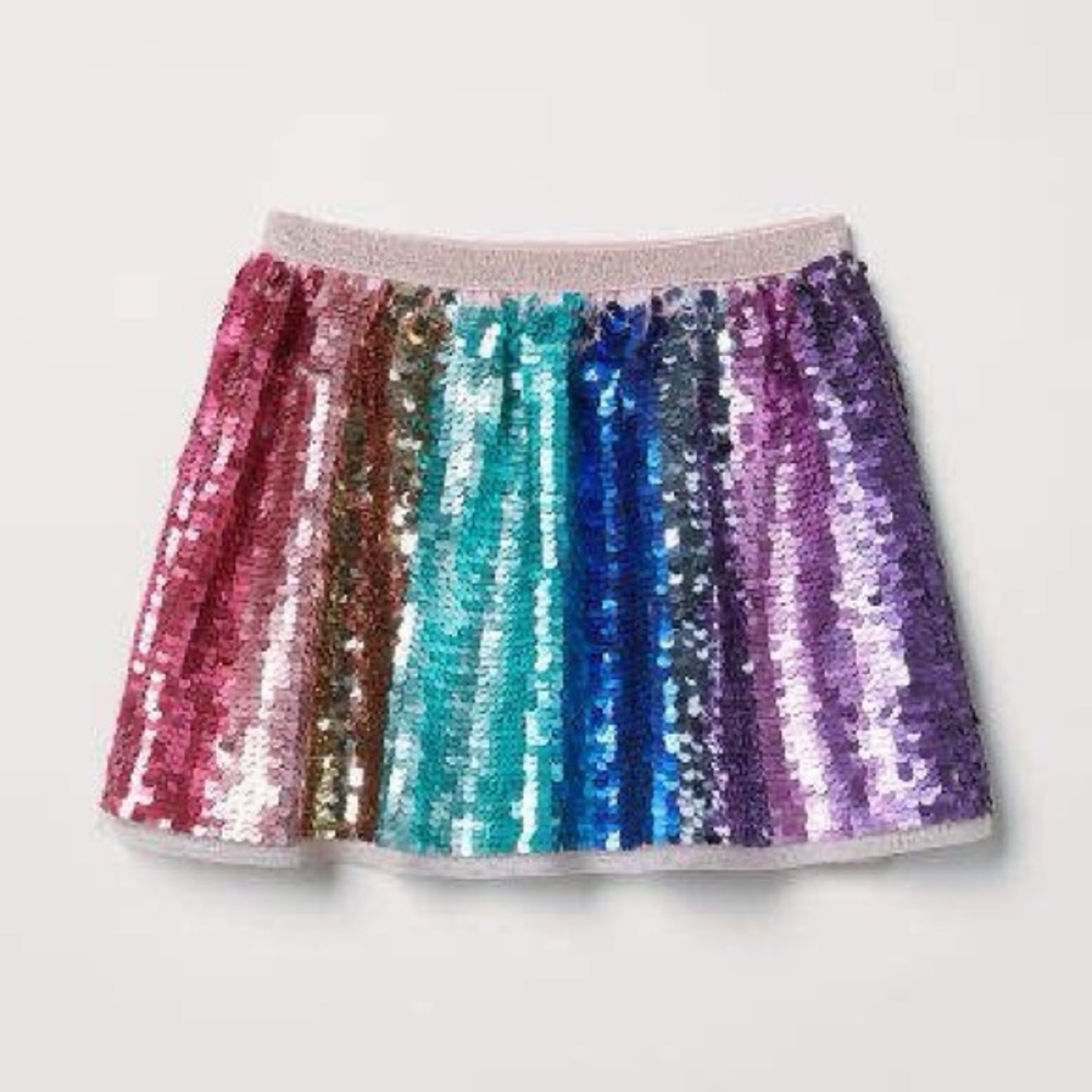H&M | rainbow sequin skirt